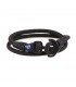 Constantin Maritimes Armband aus Segeltau, schwarz